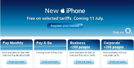 O2 iPhone 3G pay as you go