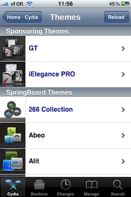 Featured Themes Cydia