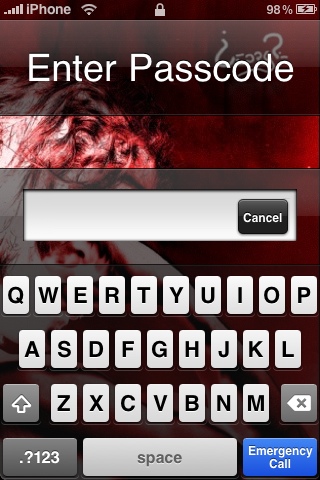 iPhone Alpha-numeric Passcode