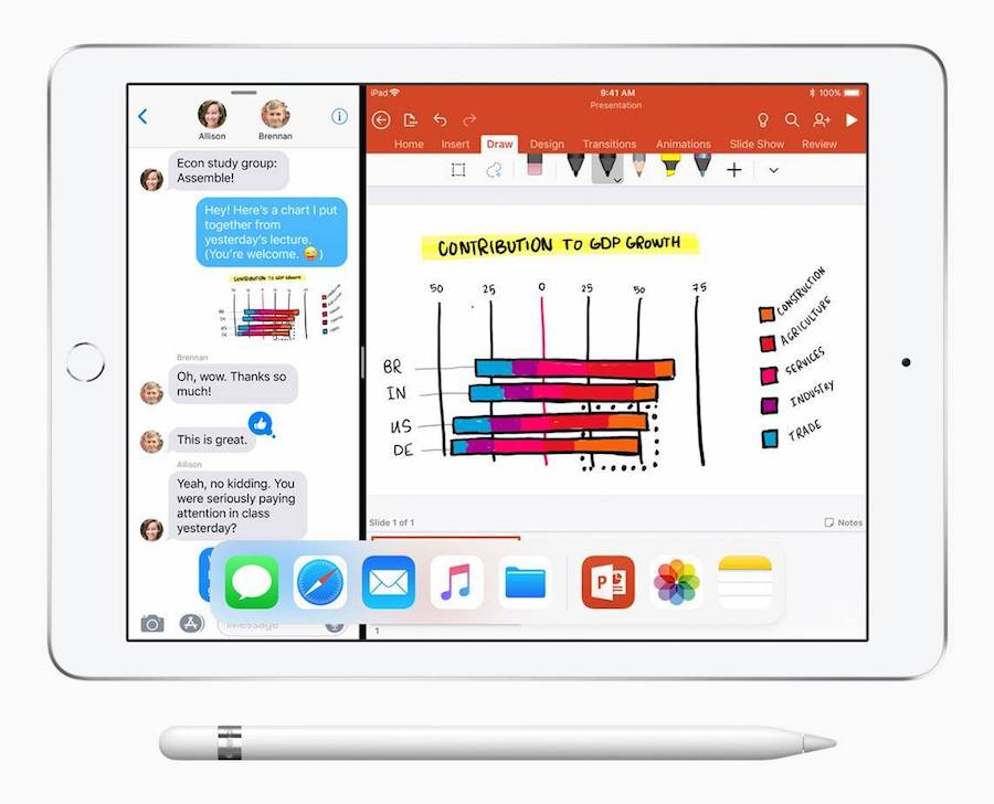 iWork Pages iOS Apple Pencil Support